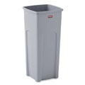 Indoor Waste Receptacles | Rubbermaid Commercial FG356988GRAY Untouchable 23 Gallon Square Plastic Waste Container - Gray image number 1