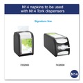 Dispenser Napkins | Tork DX800 2-Ply 6.5 in. x 8.39 in. Xpressnap Fit Interfold Dispenser Napkins - White (36/Carton) image number 4