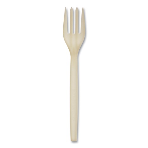 Disposable Forks | WNA EPS002 7 in. EcoSense Renewable Plant Starch Cutlery Fork (50/Pack) image number 0