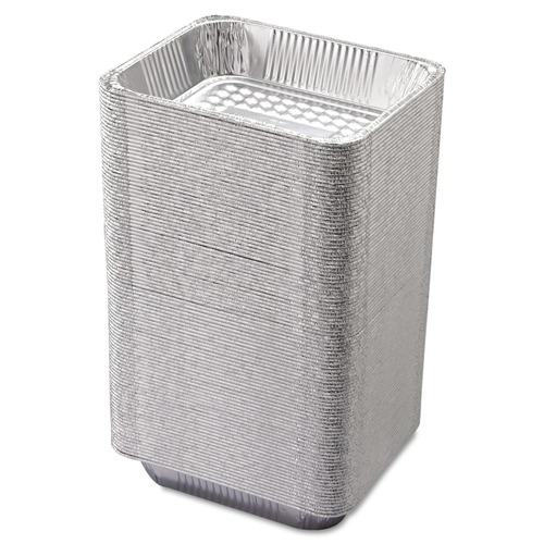 Perforated Roll & Hand Towels | Handi-Foil 32140 Steam Table Aluminum Pan, Half-Size, 2 9/16-in Deep, 100/Carton image number 0