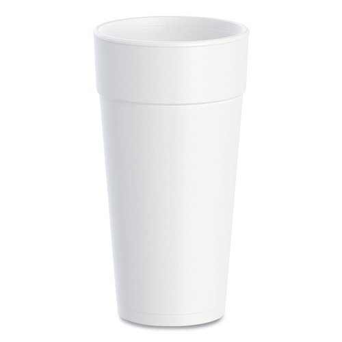 Cups | Dart 24J16 24 oz. Hot/Cold Foam Drink Cups - White (500/Carton) image number 0