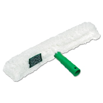 Unger WC350 14 in. Wide Blade Original Strip Washer with Green Nylon Handle White Cloth Sleeve