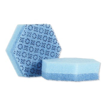 Scotch-Brite PROFESSIONAL 3000HEX 4.45 x 3.85 Low Scratch Scour Sponge - Blue (16/Carton)