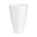 Cups | Dart 32AJ32 32 oz. Foam Drink Cups with Tapered Bottom - White (500/Carton) image number 0
