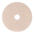 Floor Pads-Cleaning, Buffing & Polishing | Boardwalk BWK4019NHE 19 in. Diameter Natural Hog Hair Burnishing Floor Pads - Tan (5/Carton) image number 0