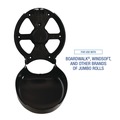 Toilet Tissue Dispensers | Boardwalk R2000BKBW 11 in. x 6.25 in. x 12.25 in. Single Jumbo Toilet Tissue Dispenser - Black image number 8