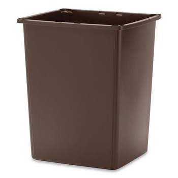 Rubbermaid Commercial FG256B00BRN 56 gal. Plastic Glutton Container - Brown