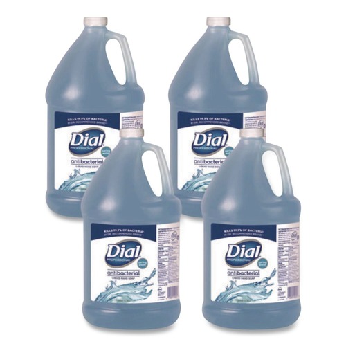 Hand Soaps | Dial Professional DIA15926 1 Gallon Antibacterial Liquid Hand Soap - Spring Water Scent (4/Carton) image number 0