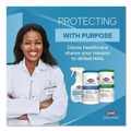 Cleaning Cloths & Wipes | Clorox Healthcare 69150 6.75 in. x 8 in. 1-Ply Dispatch Cleaner Disinfectant Towels - Unscented, White (150/Canister) image number 8