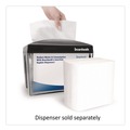Dispenser Napkins | Boardwalk BWK6000INTW 6.3 in. x 8.5 in. 1-Ply Interfold Napkins - White (12/Carton) image number 4