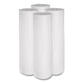 Boardwalk H8046HWKR01 40 in. x 46 in. 45 gal. 0.6 mil Low-Density Waste Can Liners - White (100/Carton)