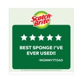 Scouring Pads & Sticks | Scotch-Brite 426 4.5 in. x 2.7 in. 0.6 in. Thick Heavy-Duty Scrub Sponge - Yellow/Green (6/Pack) image number 3
