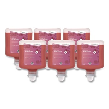 SC Johnson 069124020059 1 L Refresh Foaming Hand Soap Manual Cartridge Refill - Rose Scent (6/Carton)
