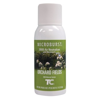 METERED DISPENSER REFILLS | Rubbermaid Commercial FG4012561 Microburst 3000 2 oz. Aerosol Spray Refill - Orchard Fields (12/Carton)