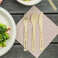 Disposable Spoons | World Centric SP-BB-67 6.7 in. Bamboo Cutlery Spoon - Natural (2000/Carton) image number 5