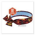 Head & Face Protection | Ergodyne 12568 Chill-Its 6700CT One Size Fits Most Cooling Bandana PVA Tie Headband - Flames image number 6