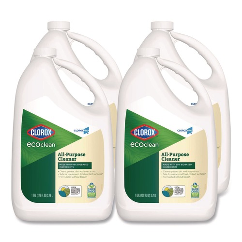 All Purpose Cleaners & Degreasers | Clorox 60278 Clorox Pro EcoClean 128 oz. Bottle All-Purpose Cleaner - Unscented (4/Carton) image number 0