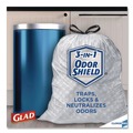Drawstring & Kitchen Bags | Glad 70427 ForceFlex 13 Gallon 0.72 mil 23.75 in. x 24.88 in. Tall Kitchen Drawstring Trash Bags - Gray (100/Carton) image number 4