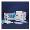 Cleaning Cloths & Wipes | Cascades PRO W902 12 in. x 24 in. Tuff-Job Foodservice Towels - Blue/White (200/Carton) image number 3