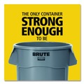 Indoor Waste Receptacles | Rubbermaid Commercial 2119307 Brute 44 gal Plastic Container - Round Orange image number 3
