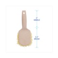 Brushes | Boardwalk BWK4308 5.5 in. Brush 3 in. Tan Plastic Handle Cream Polypropylene Bristles Utility Brush image number 2