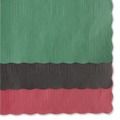 Placemats | Hoffmaster 310528 9-1/2 in. x 13.50 Solid Color Scalloped Edge Placemats - Hunter Green (1000/Carton) image number 3