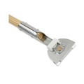 Handles & Braces | Boardwalk BWK1490 1 in. x 60 in. Lacquered Wood Swivel Head Clip-On Dust Mop Handle - Natural image number 1