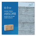 Perforated Roll & Hand Towels | Scott 01807 9.2 in. x 9.4 in. 1-Ply Essential Recycled Multi-Fold Towels - White (4000/Carton) image number 6