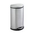 Indoor Waste Receptacles | Safco 9903SS 12.5 Gallon Steel Stainless Steel Step-On Medical Receptacle image number 1