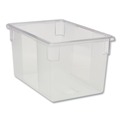 Food Storage Containers & Lids | Rubbermaid Commercial FG330100CLR 21.5 Gallon 26 in. x 18 in. x 15 in. Food/Tote Boxes - Clear image number 0