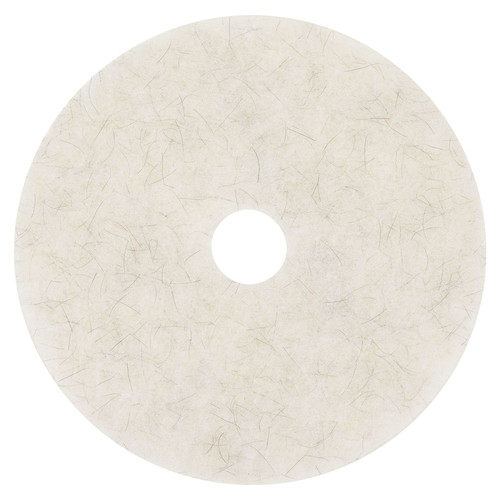 Floor Pads-Cleaning, Buffing & Polishing | 3M 3300-20 20 in. Diameter Ultra High-Speed Natural Blend Floor Burnishing Pads 3300 - White (5/Carton) image number 0