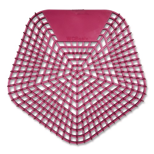 Toilet & Urinal Deodorizers | Boardwalk WCBX-P-010I010I-01-AAS80- 0.11 oz WCBasix Urinal Screen - Apple Cinnamon Scent, Red (10/Box) image number 0
