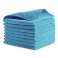 Cleaning Cloths & Wipes | Rubbermaid Commercial 1820583 16 in. x 16 in. Microfiber Cleaning Cloths - Blue (24/Pack) image number 2