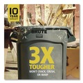 Indoor Waste Receptacles | Rubbermaid Commercial 2131929 BRUTE 44 gal Plastic Vented Wheeled Container - Gray image number 7