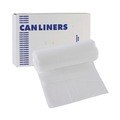 High-Density Trash Bags | Boardwalk Z4833RNKR01 16 Gallon 6 mic 24 in. x 33 in. Perforated Roll High-Density Can Liners - Natural (50 Bags/Roll, 20 Rolls/Carton) image number 0