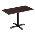 Indoor Dining & Cafe Tables | Alera ALETBH423B Hospitality Series 27.5 in. x 40.38 in. 300 lbs. Capacity Steel Single-Column Bases - Black image number 2