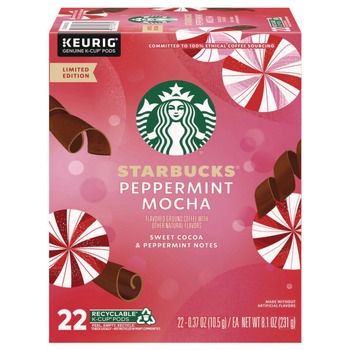 PRODUCTS | Starbucks 12437832 Coffee K-Cups - Peppermint Mocha (4/Carton)