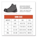 Footwear | Ergodyne 16754 Trex 6300 One Piece Slip-on Ice Cleats - Large Black (1-Pair) image number 6