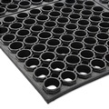 Floor Mats | Crown WS TF35BK 36 in. x 60 in. Safewalk Heavy-Duty Anti-Fatigue Drainage Mat - Black image number 2