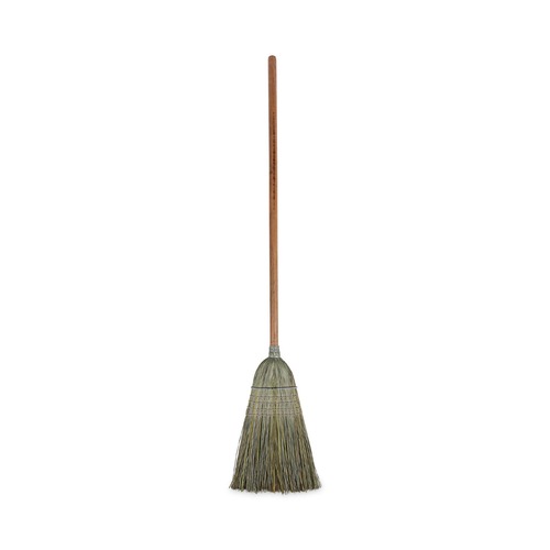 Brooms | Boardwalk BWK932YCT Yucca Corn Fiber Bristle Warehouse Brooms with 56 in. Handle - Natural (12/Carton) image number 0