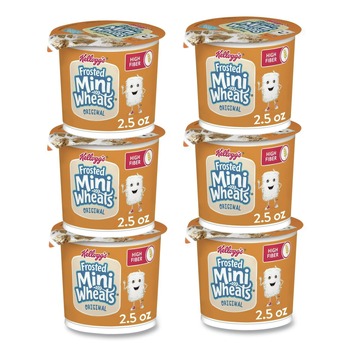Kellogg's KEE42798 Single-Serve Frosted Mini Wheats Breakfast Cereal (6/Box)