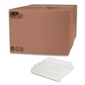 Food Containers & Lids | Handi-Foil 4048DL 8.25 in. x 8.25 in. x 1.5 in. Plastic Dome Lid - Clear (500/Carton) image number 0