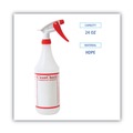 Sprayers & Pumps | Boardwalk 513155 HDPE 32 oz. Trigger Spray Bottles - Clear/Red (3/Pack) image number 5