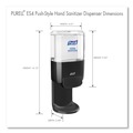 Hand Sanitizer Dispensers | PURELL 5024-01 5.25 in. x 8.56 in. x 12.13 in. 1,200 mL Push-Style Hand Sanitizer Dispenser - Graphite (1/Carton) image number 4