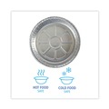 Food Containers & Lids | Boardwalk BWKROUND9 48 oz. 9 in. Diameter x 1.66 in. Round Aluminum To-Go Containers - Silver (500/Carton) image number 6