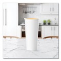 Perforated Roll & Hand Towels | SOLO 424WN-2050 24 oz Single-Sided Poly Paper Hot Cups - White (500/Carton) image number 4