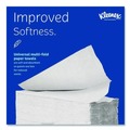 Perforated Roll & Hand Towels | Kleenex 02046 Convenience 9.2 in. x 9.4 in. Multi-Fold Paper Towels - White (150/Pack, 8 Packs/Carton) image number 4
