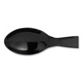 Disposable Spoons | Dixie TH517 Heavyweight Plastic Cutlery Teaspoons - Black (1000/Carton) image number 3