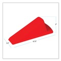 Doorstops | Master Caster 00965 Giant Foot 3.5 in. W x 6.75 in. D x 2 in. H No-Slip Rubber Wedge Doorstop - Safety Orange image number 4