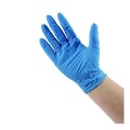 Food Service Disposable & Single Use Gloves | Boardwalk 395LBXA 5 mil Disposable General-Purpose Powder-Free Nitrile Gloves - Large, Blue (100/Box) image number 8
